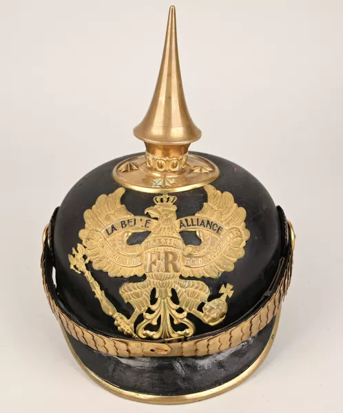 Prussian/Nassau 87th Infantry Regiment Officer Pickelhaube Visuel 1 principal